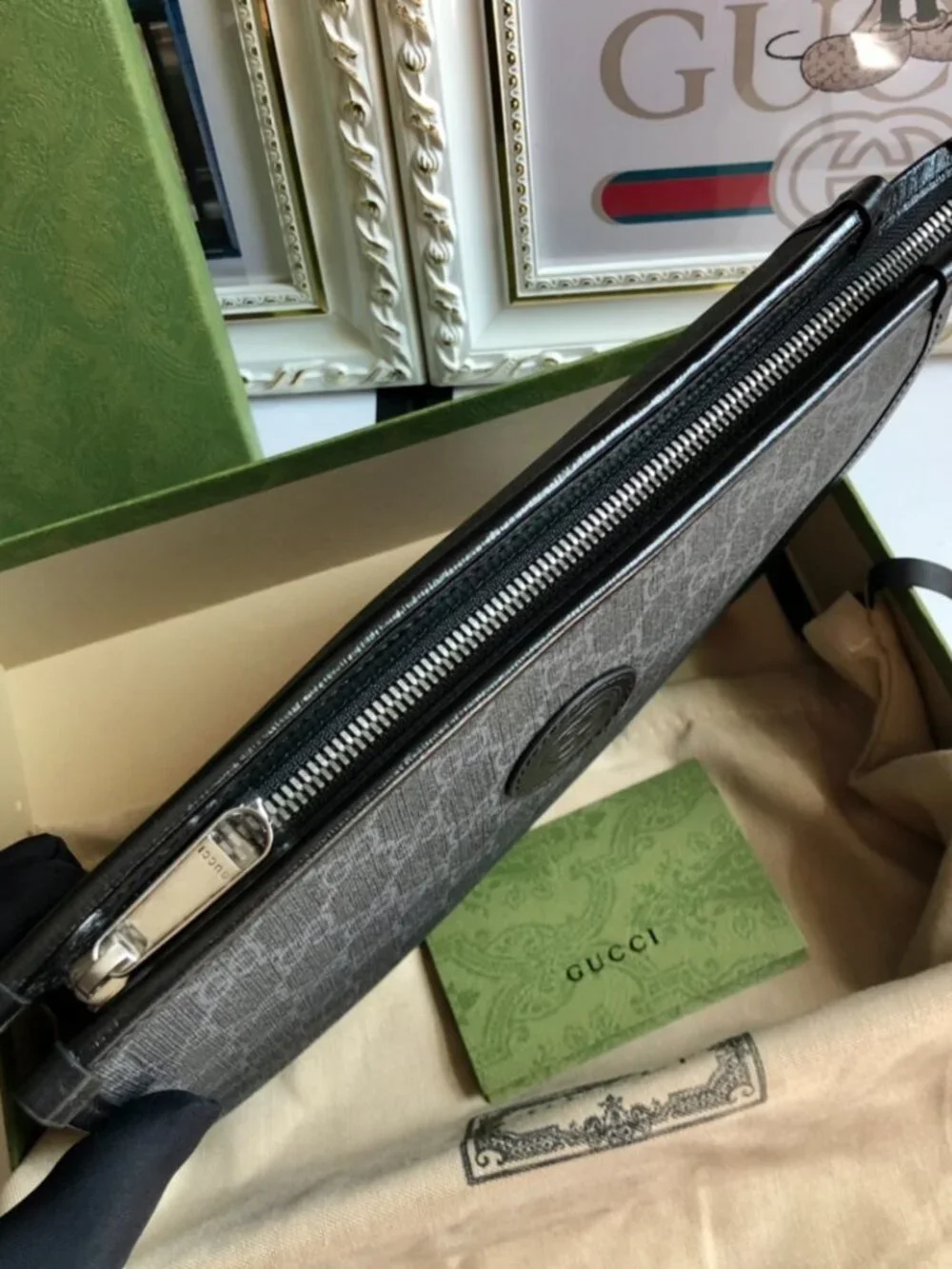 Gucci Aria GG Supreme Handbag